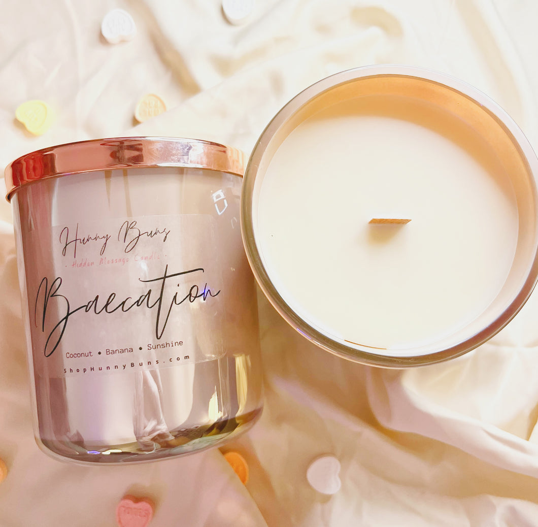 Baecation Hidden Message Candle