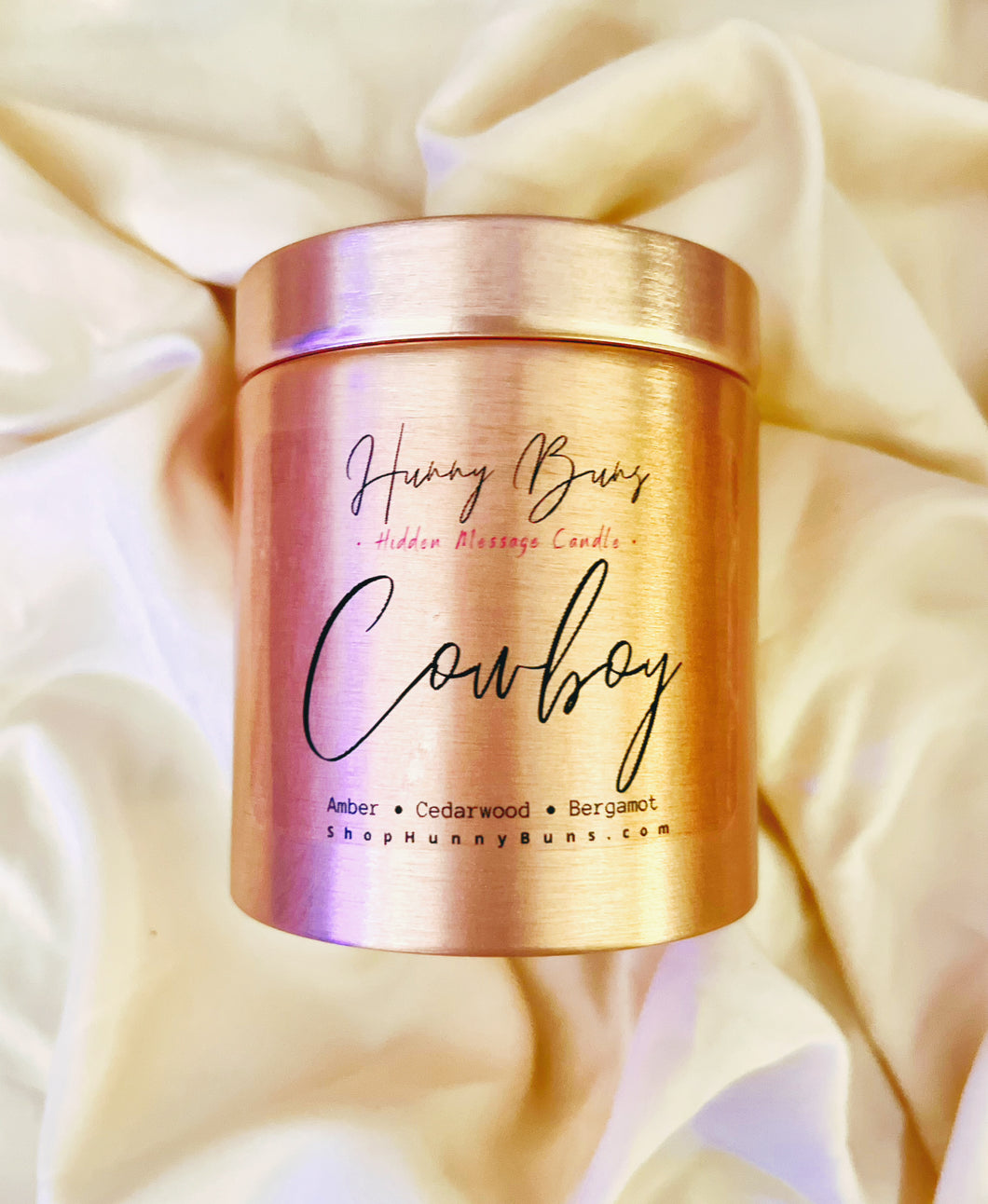 Cowboy Hidden Message Candle